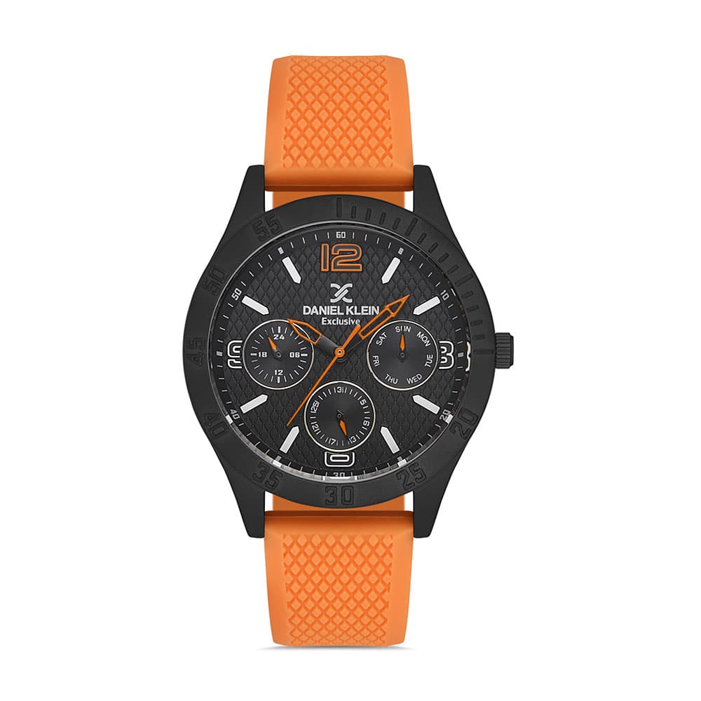 Daniel Klein Exclusive - Ceas Barbatesc Quartz Portocaliu DK.1.12999.6