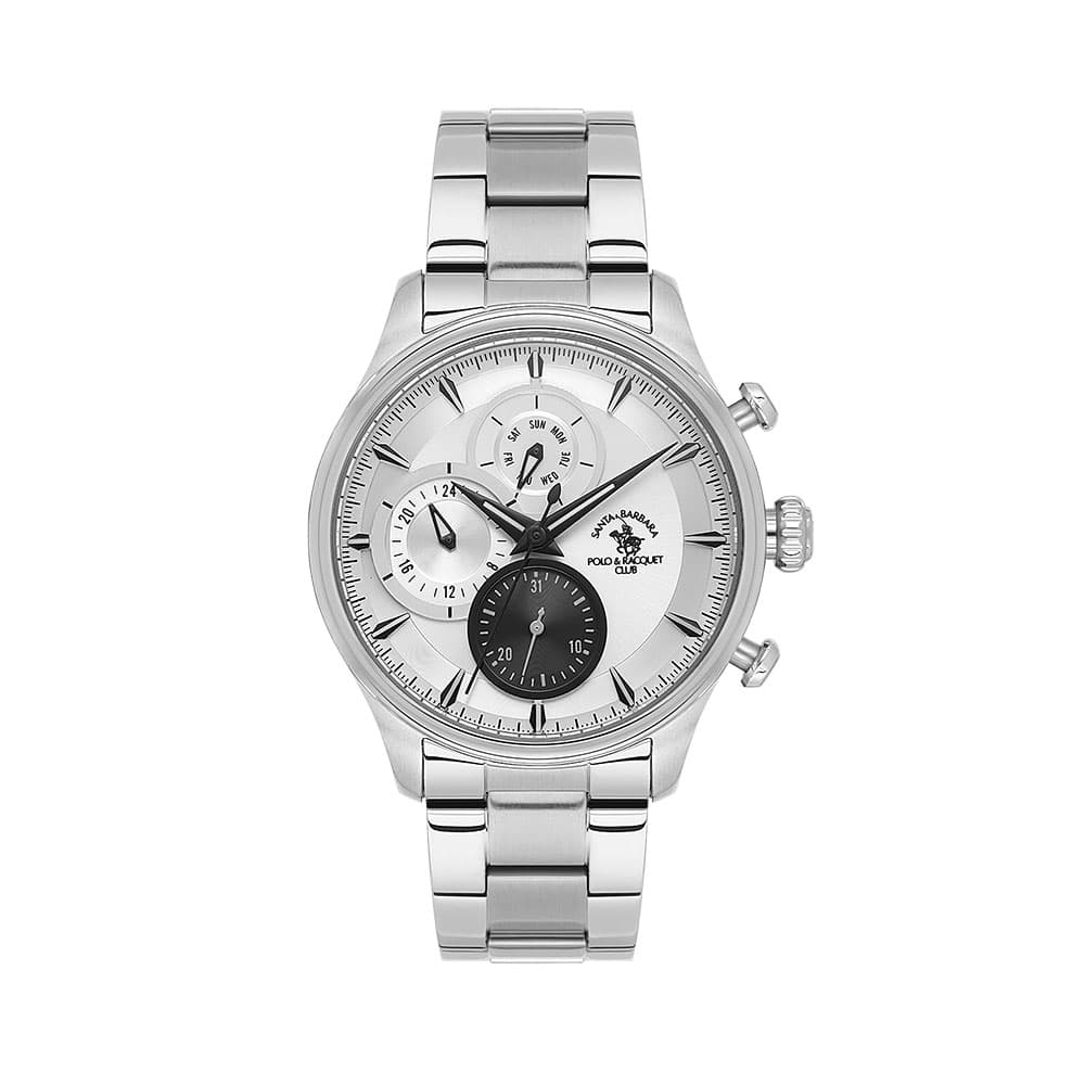 Santa Barbara Polo Legend - Ceas Barbatesc Quartz Argintiu SB.4.10023.1