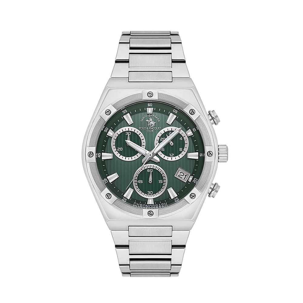 Santa Barbara Polo Legend - Ceas Barbatesc Quartz Argintiu SB.1.10583.3