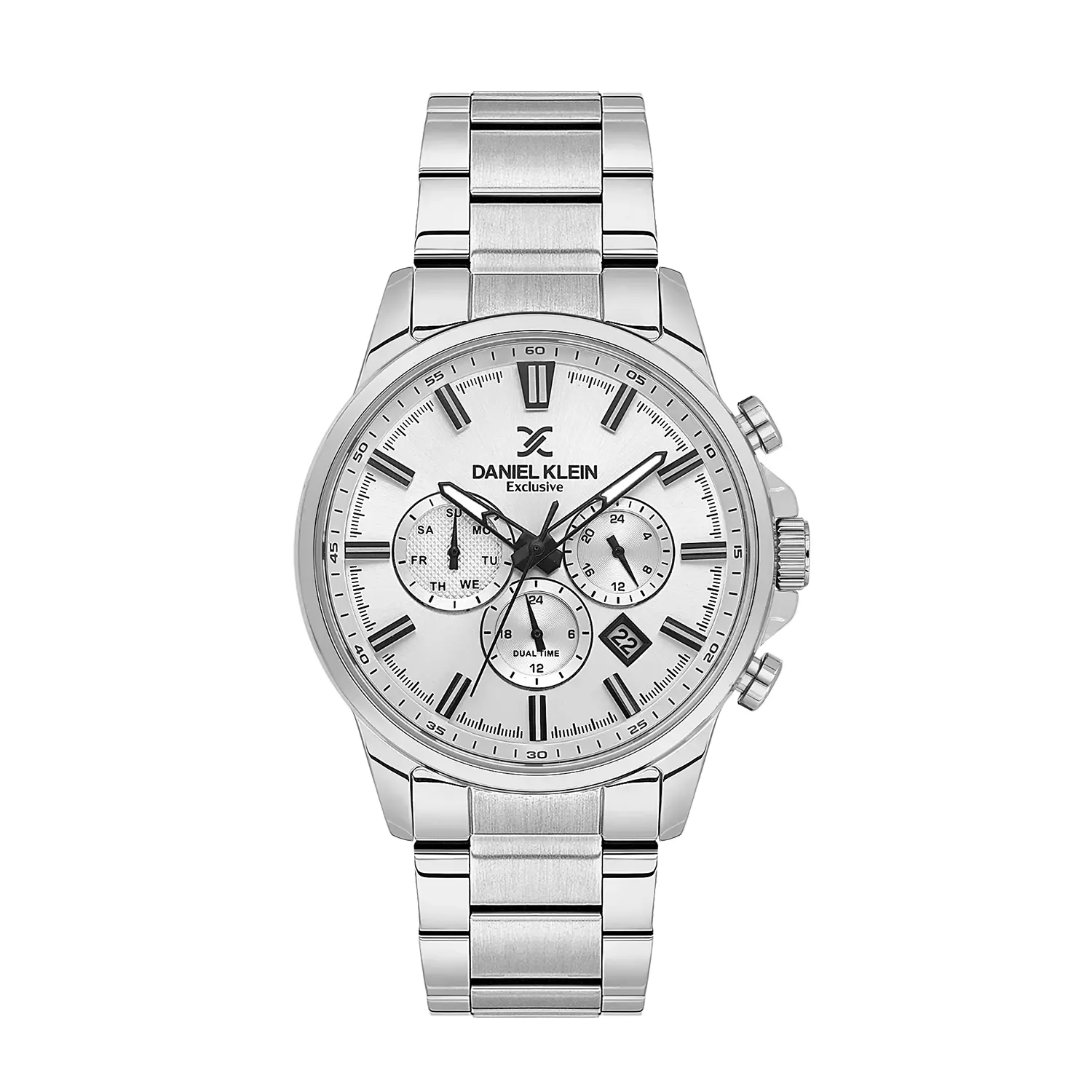 Daniel Klein Exclusive - Ceas barbatesc quartz argintiu DK.6.14440-1