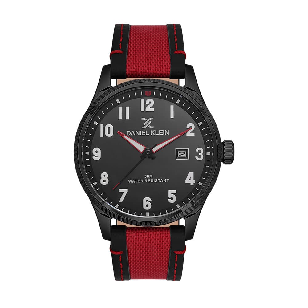 Daniel Klein Premium - Ceas Barbatesc Quartz Rosu DK.1.13557.5