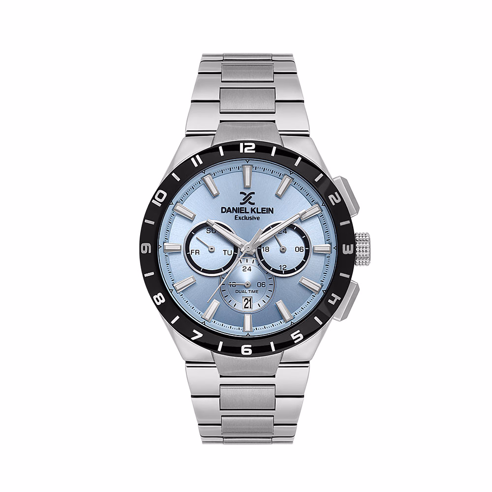 Daniel Klein Exclusive - Ceas Barbatesc Quartz Argintiu DK.1.14079.3