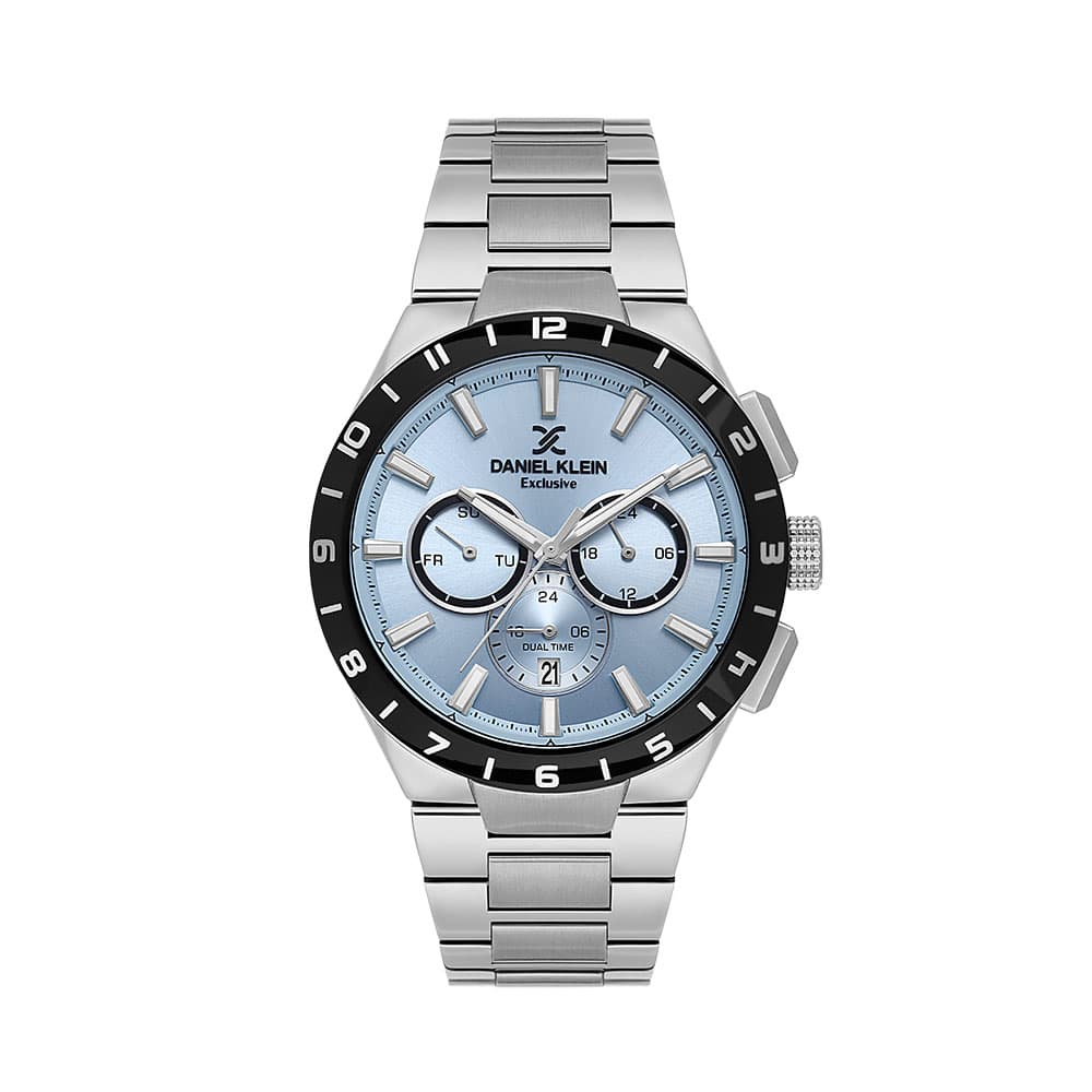 Daniel Klein Exclusive - Ceas Barbatesc Quartz Argintiu DK.1.14079.3