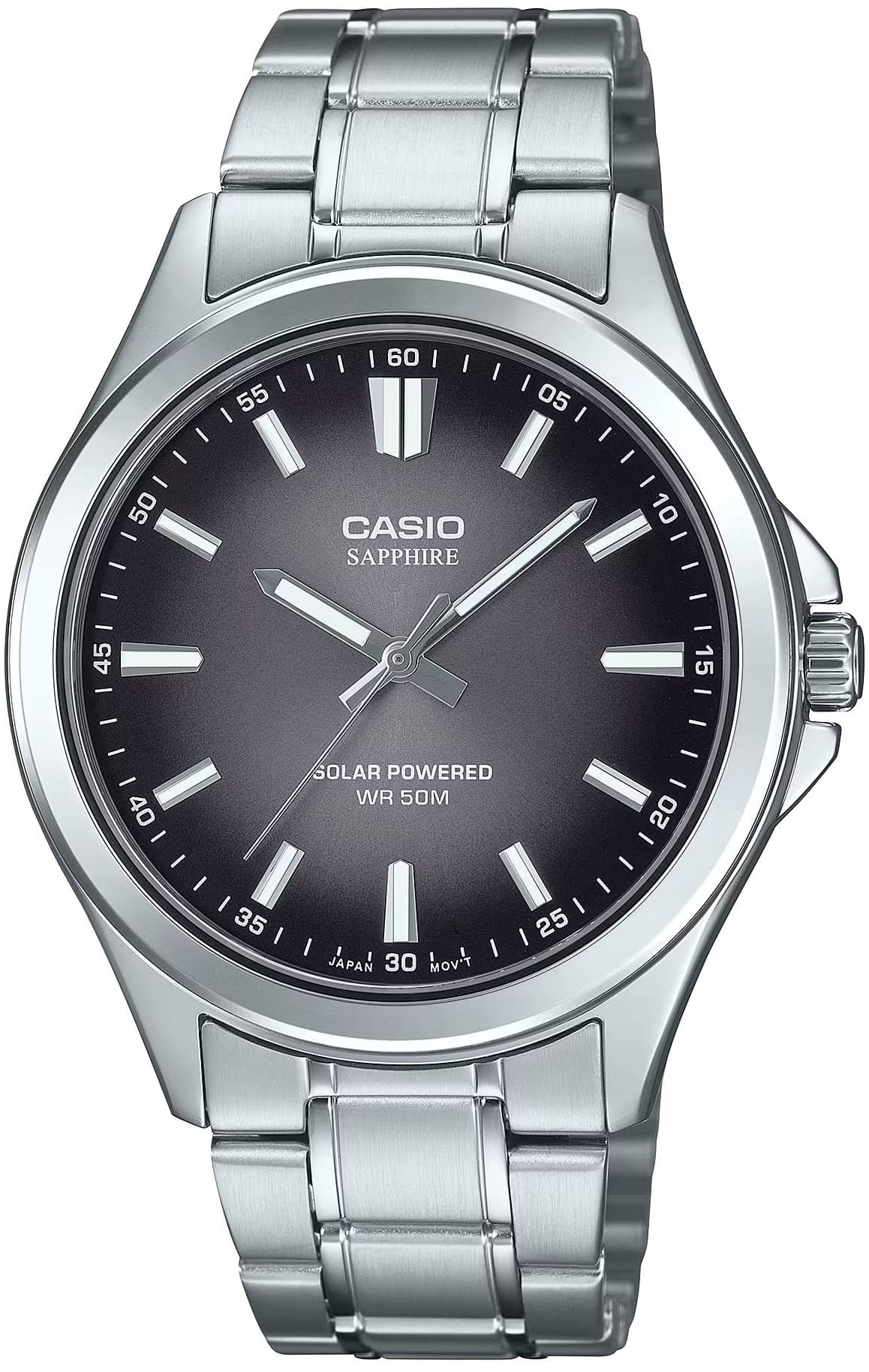 Мъжки аналогов часовник Casio Sapphire Solar - MTS-RS100D-1AVDF