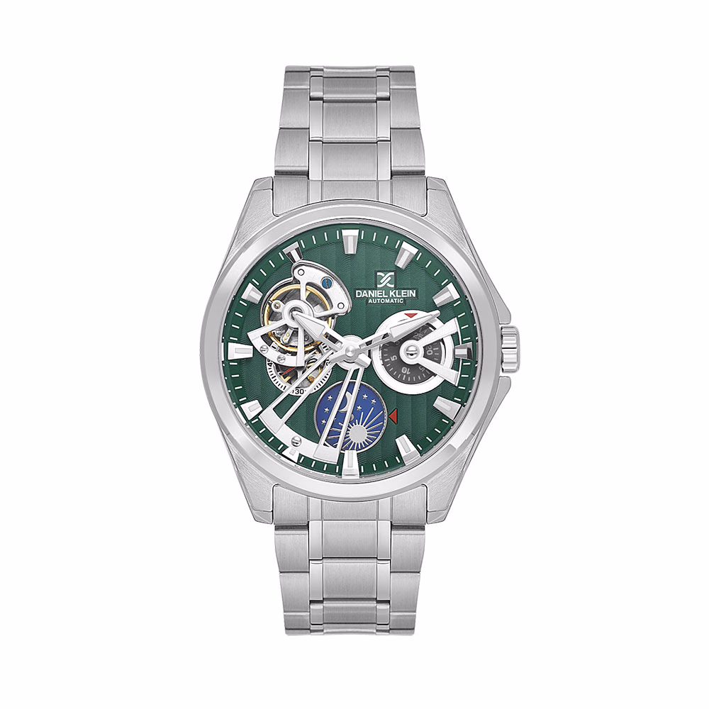 Daniel Klein Skeleton - Ceas Barbatesc Automatic Argintiu DK.1.14048.4