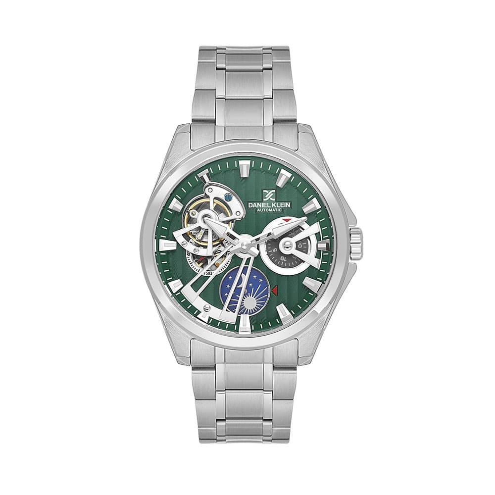 Daniel Klein Skeleton - Ceas Barbatesc Automatic Argintiu DK.1.14048.4