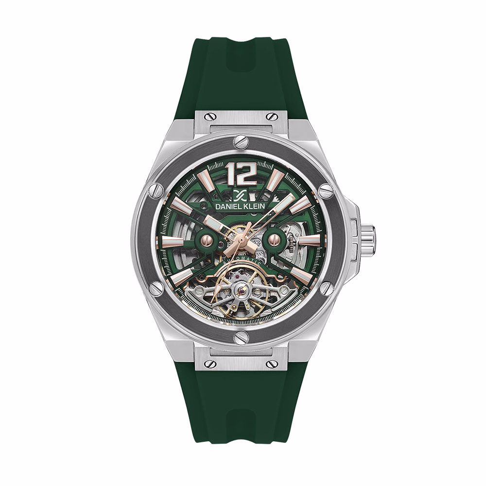 Daniel Klein Skeleton - Ceas Barbatesc Automatic Verde DK.1.13888.3