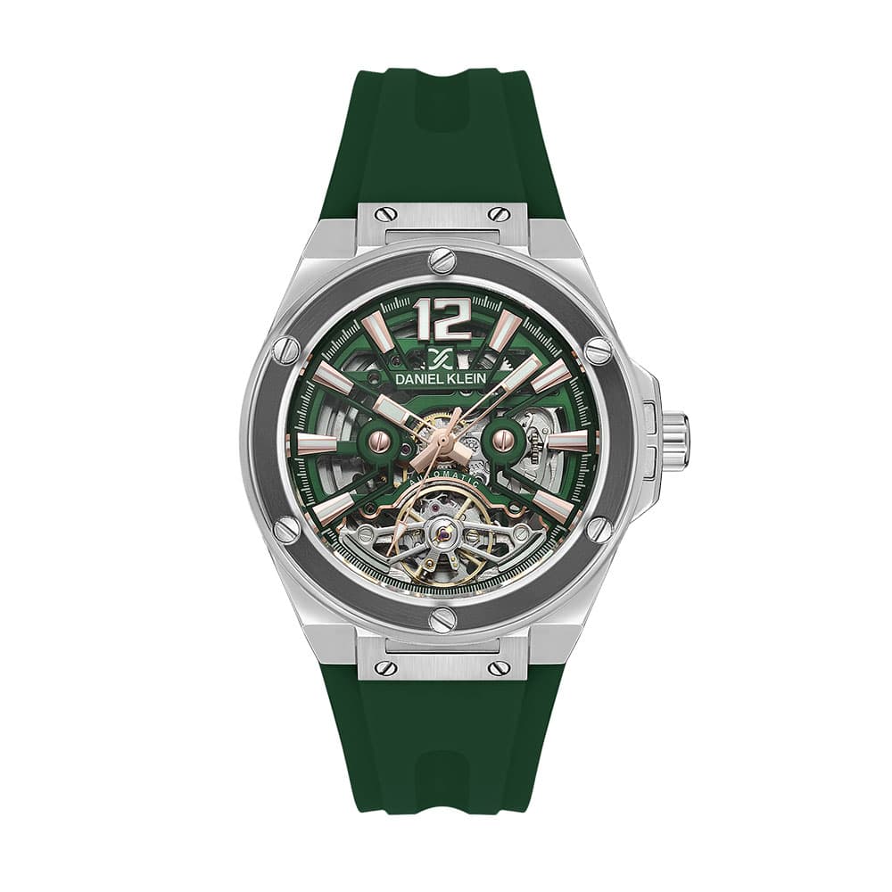 Daniel Klein Skeleton - Ceas Barbatesc Automatic Verde DK.1.13888.3