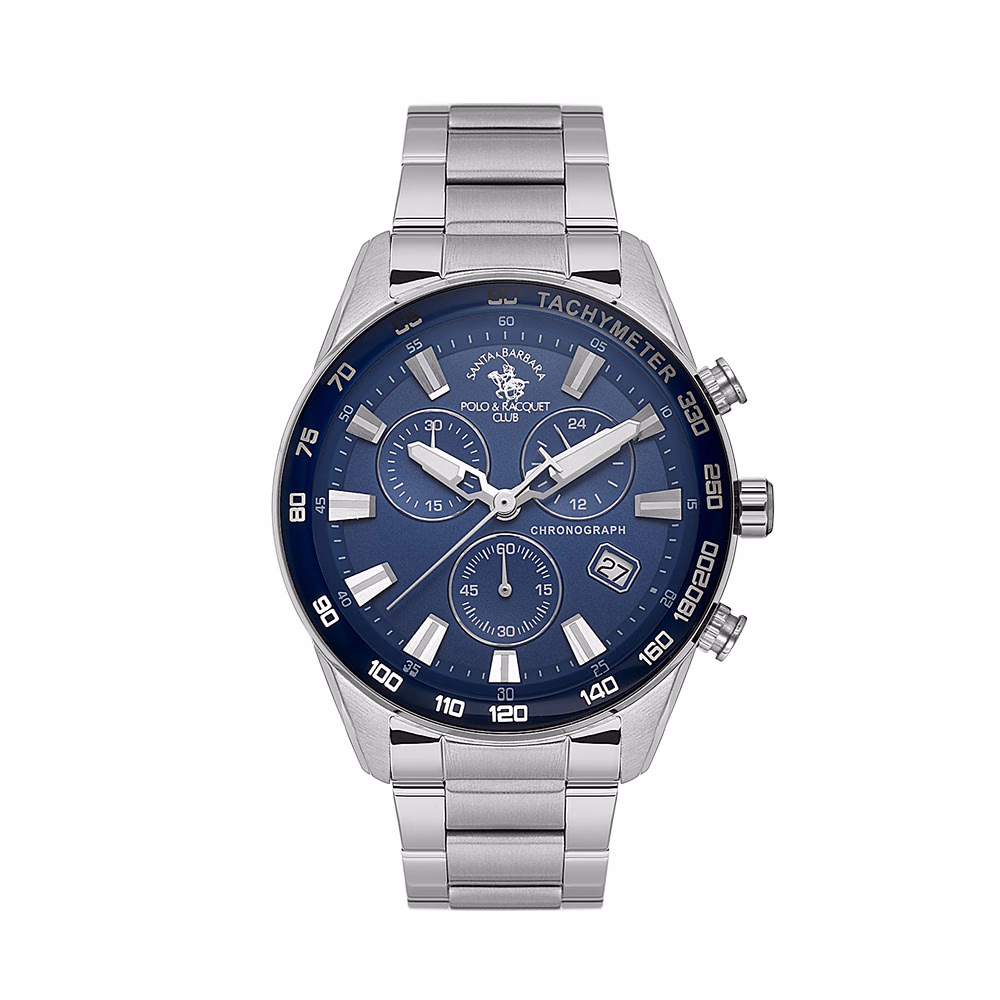 Santa Barbara Polo Legend - Ceas Barbatesc Quartz Argintiu SB.1.10430-2