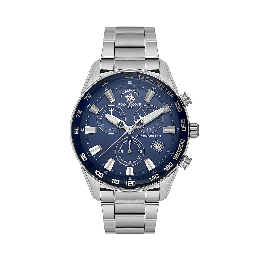 Santa Barbara Polo Legend - Ceas Barbatesc Quartz Argintiu SB.1.10430-2