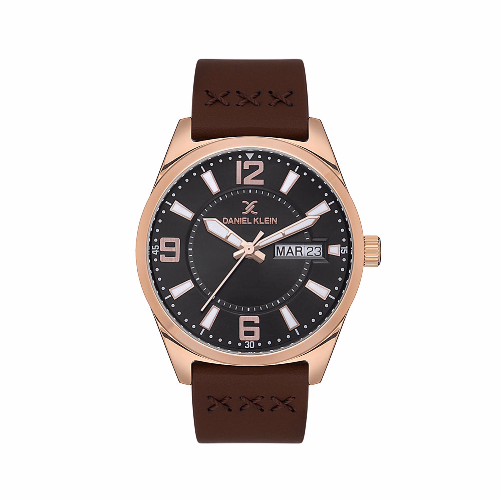 Daniel Klein Premium - Ceas Barbatesc Quartz Cafeniu DK.1.13668.6