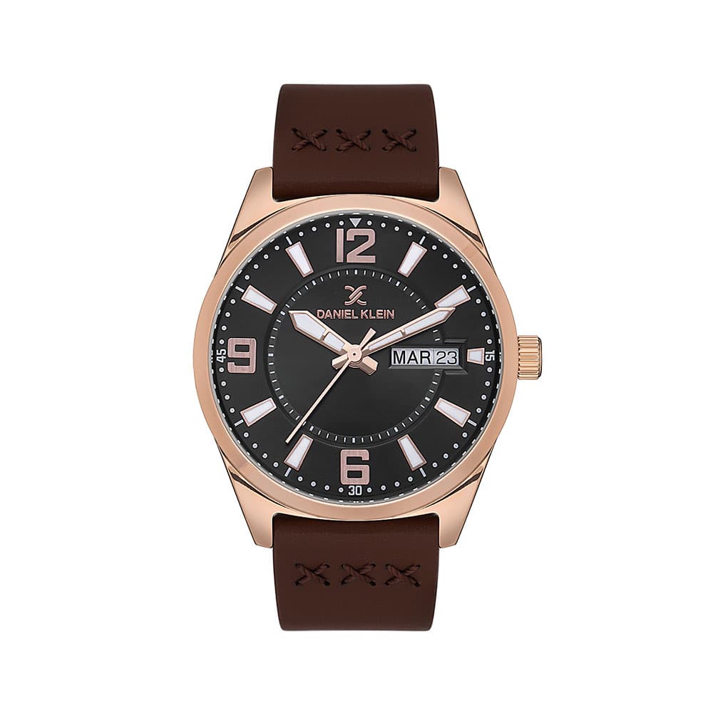 Daniel Klein Premium - Ceas Barbatesc Quartz Cafeniu DK.1.13668.6