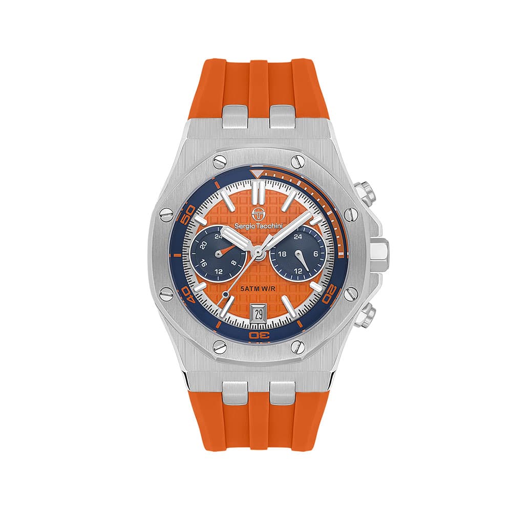 Sergio Tacchini Coastlife - Ceas Barbatesc Quartz Portocaliu ST.1.10447.3