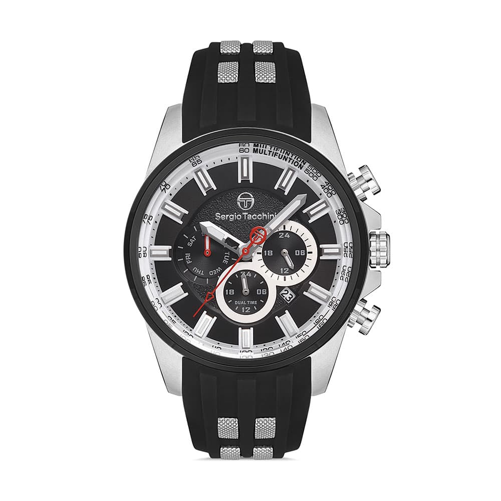 Sergio Tacchini Heritech - Ceas Barbatesc Quartz Negru ST.1.10205.1