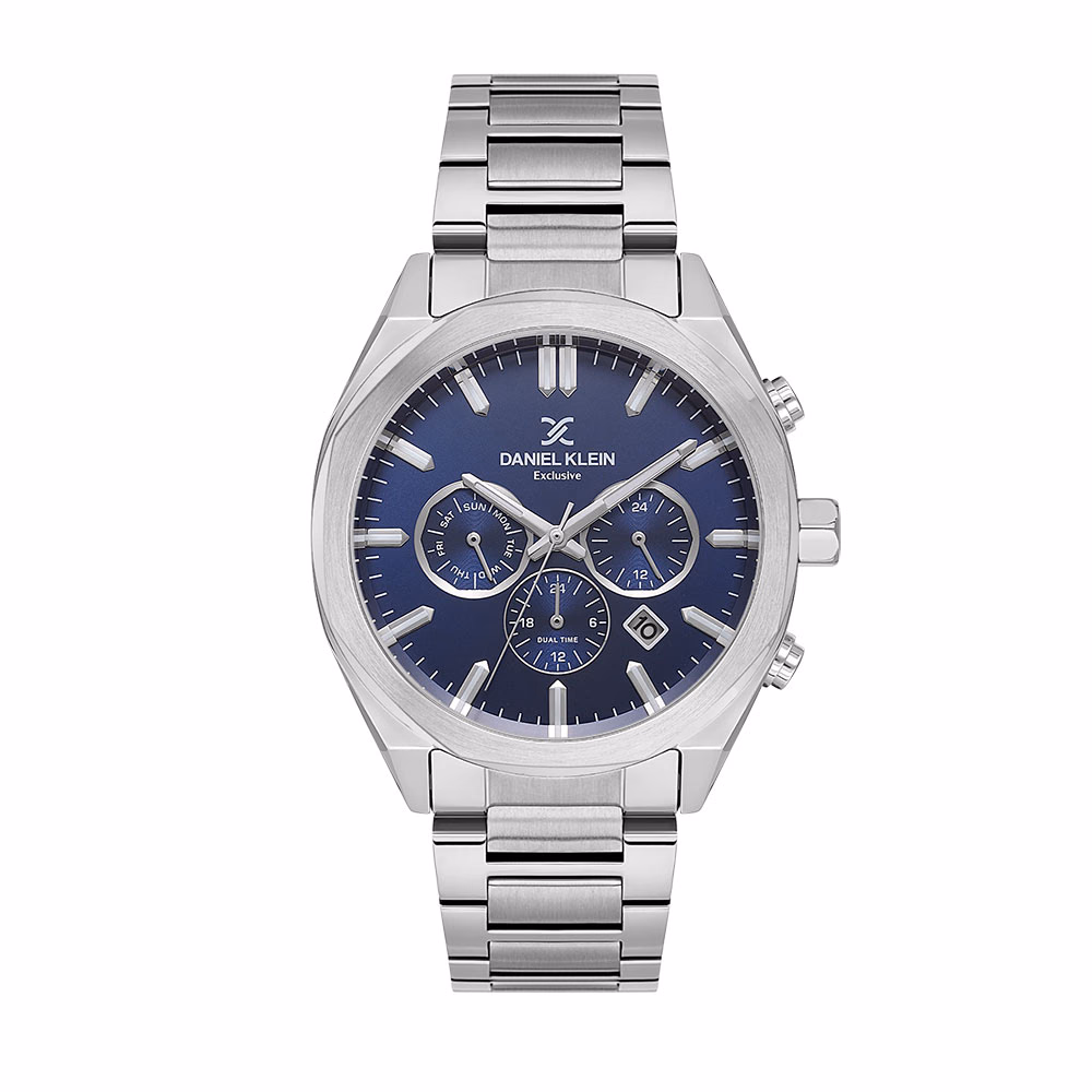 Daniel Klein Exclusive - Ceas Barbatesc Quartz Argintiu DK.1.14064.2