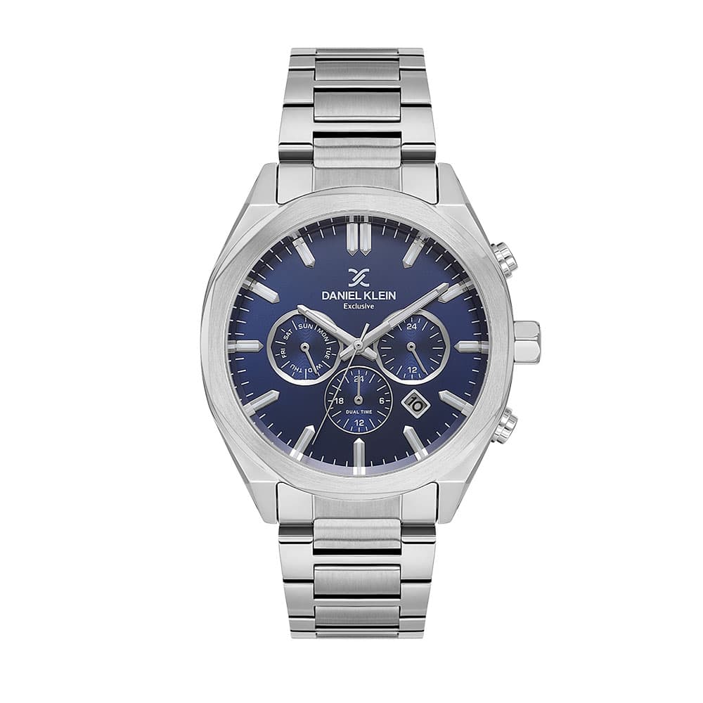 Daniel Klein Exclusive - Ceas Barbatesc Quartz Argintiu DK.1.14064.2