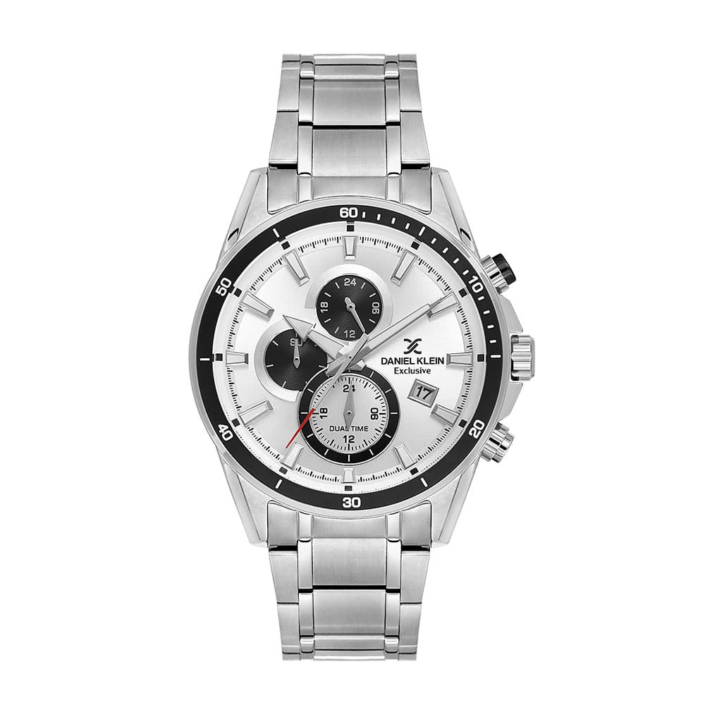 Daniel Klein Exclusive - Ceas Barbatesc Quartz Argintiu DK.1.14247-1