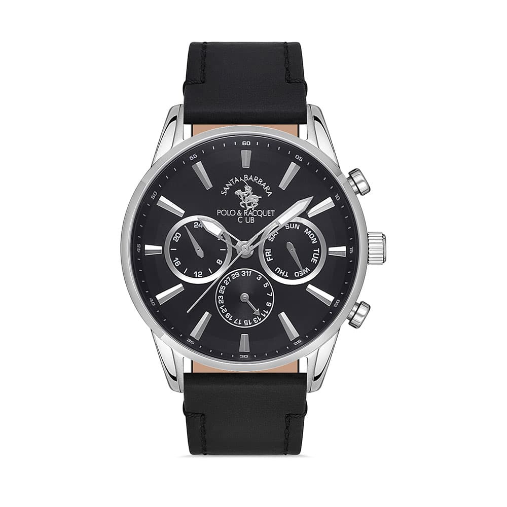 Santa Barbara Polo Legend - Ceas Barbatesc Quartz Negru SB.1.10419.1