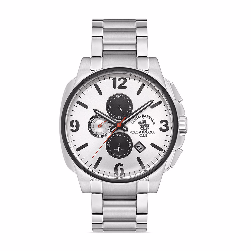 Santa Barbara Polo Prive - Ceas Barbatesc Quartz Argintiu SB.1.10281.1