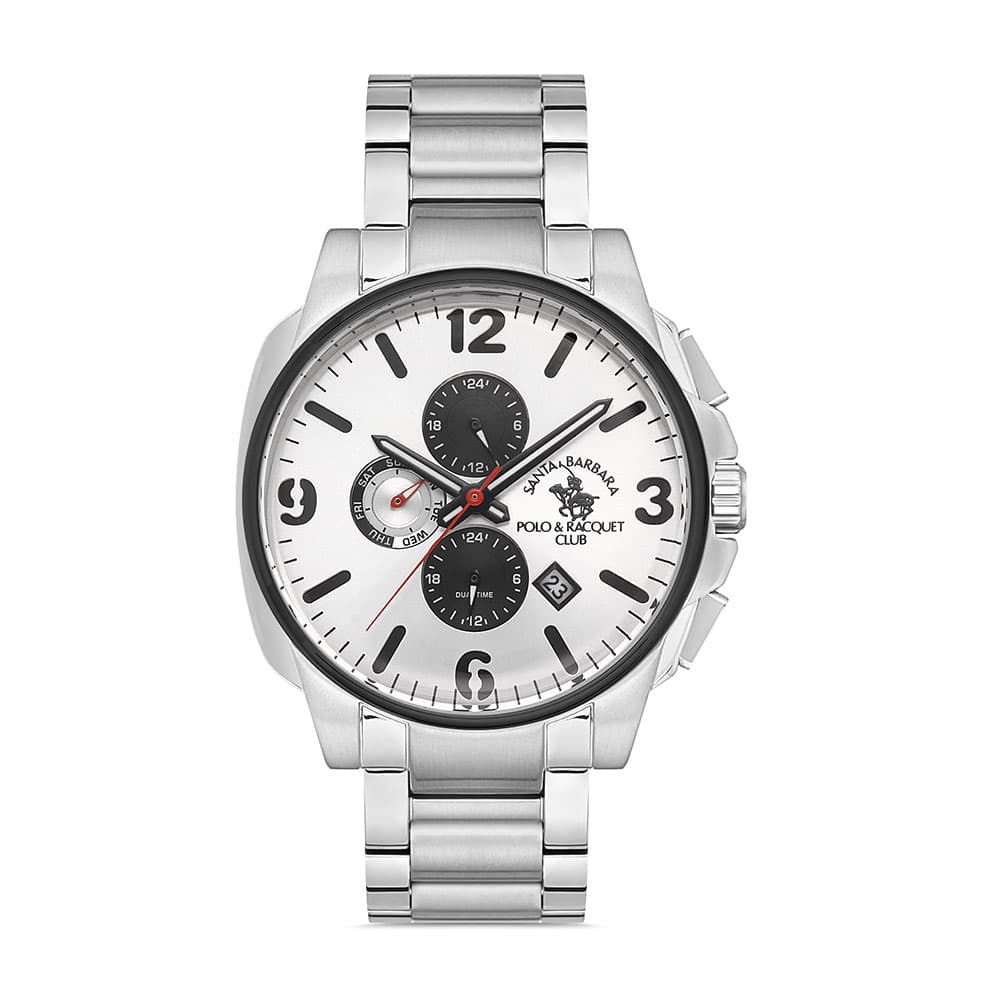 Santa Barbara Polo Prive - Ceas Barbatesc Quartz Argintiu SB.1.10281.1