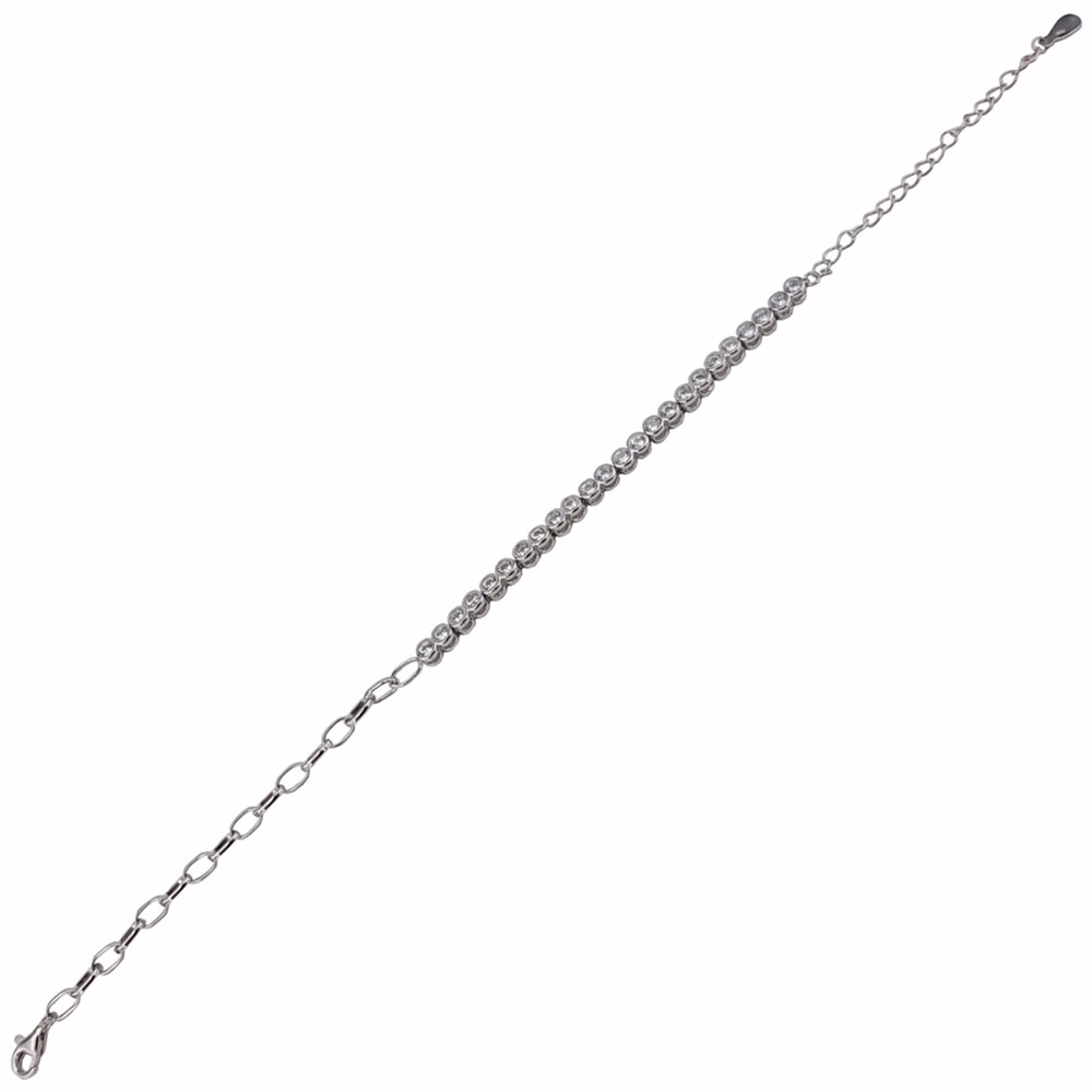 Bratara argint tennis solitaire Thia
