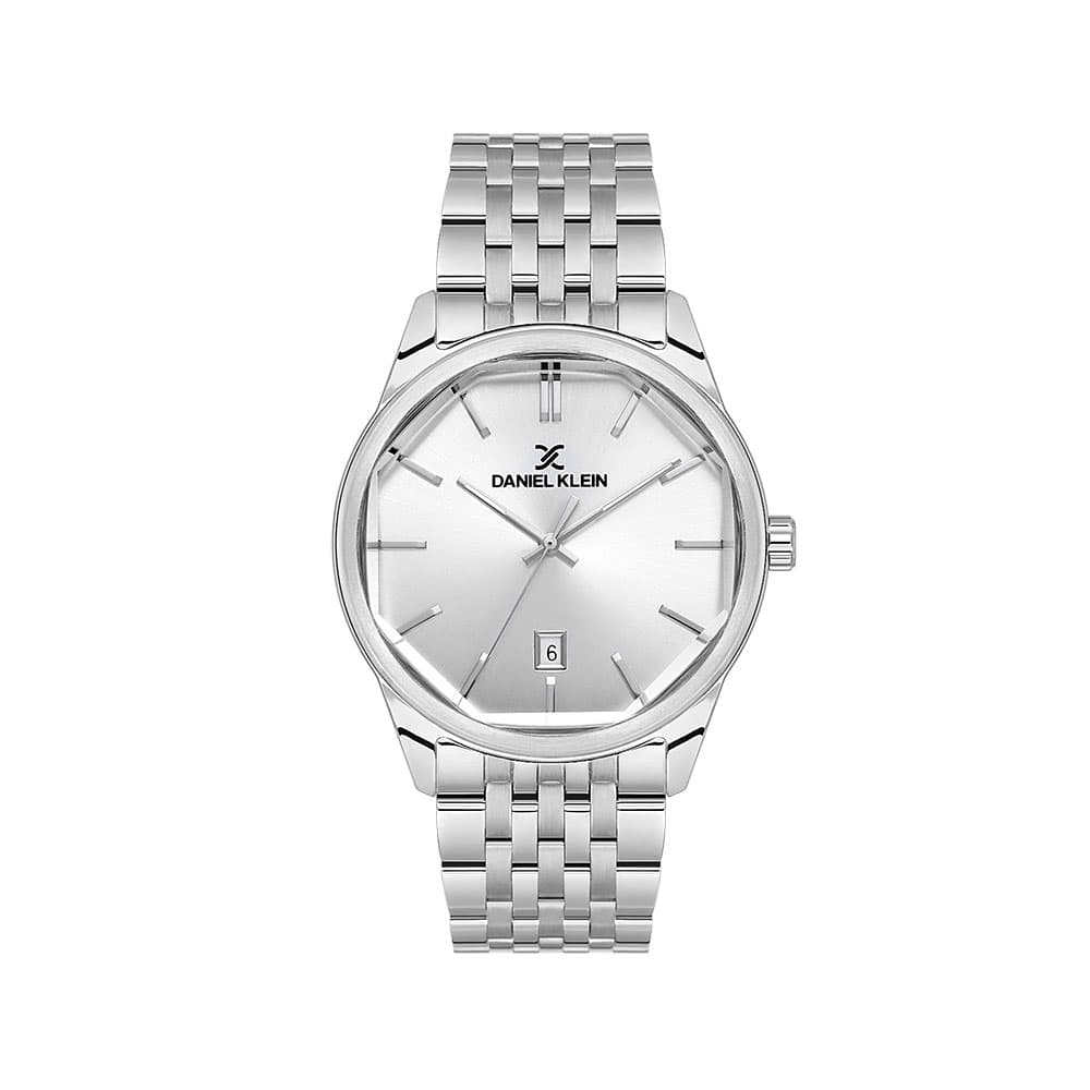 Daniel Klein Premium - Ceas Barbatesc Quartz Argintiu DK.1.14144.1