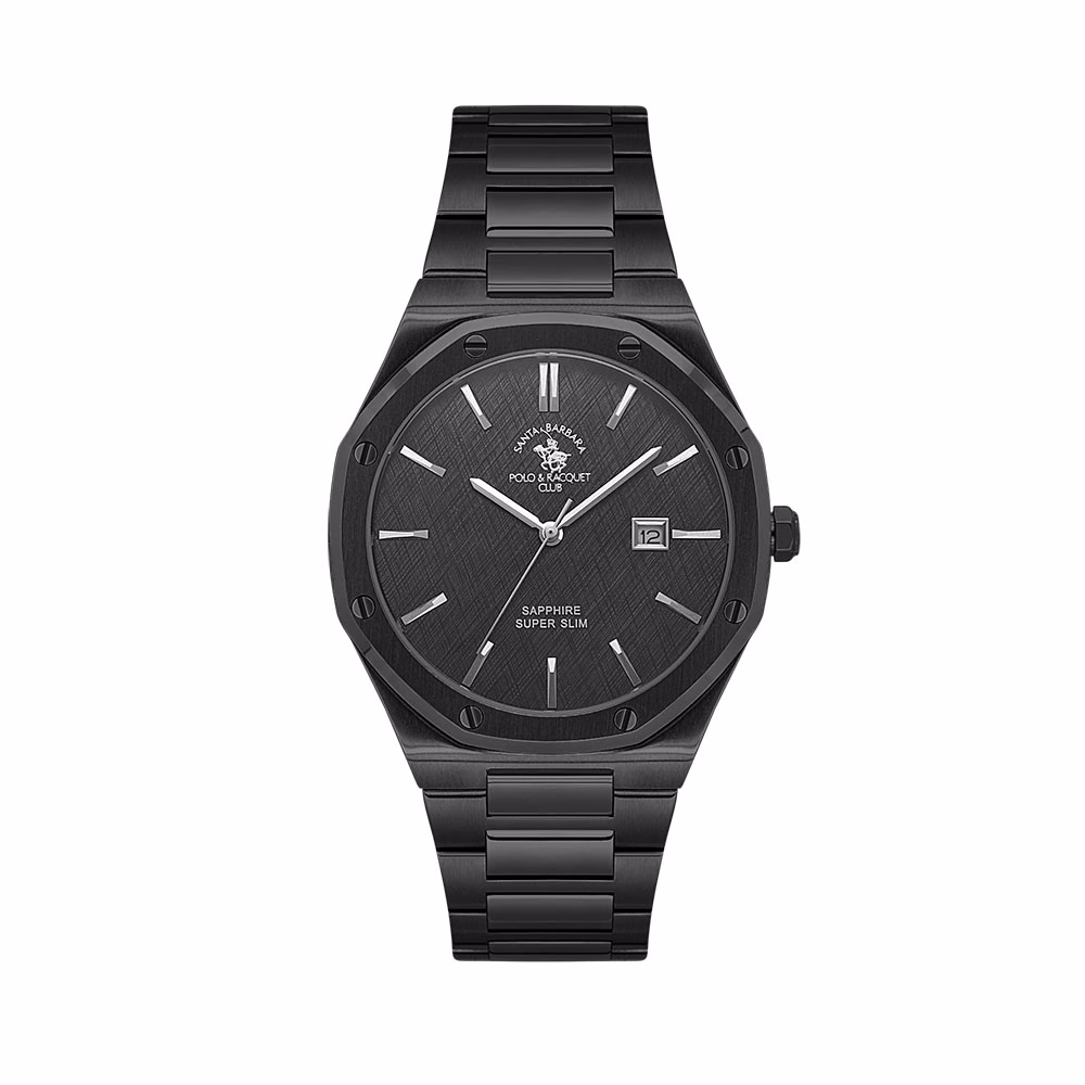 Santa Barbara Polo Noble - Ceas Barbatesc Quartz Negru SB.1.10673.6