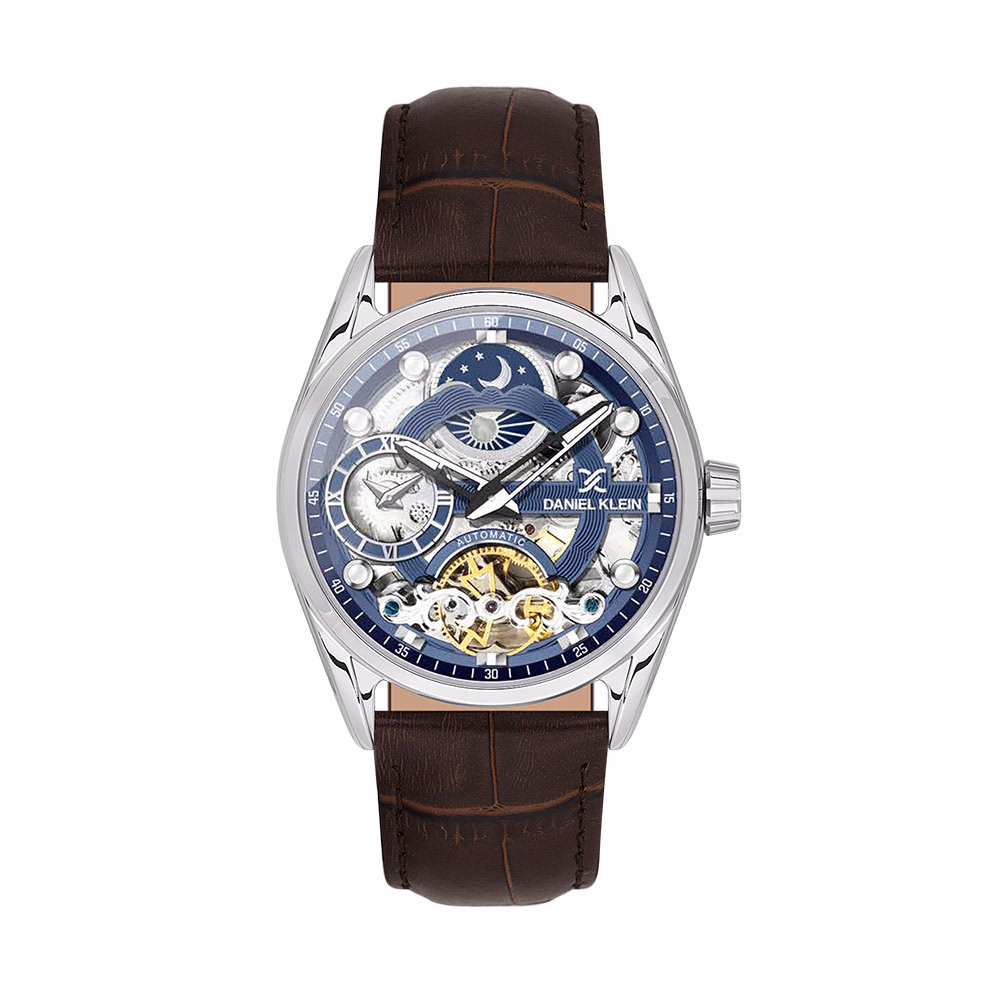Daniel Klein Skeleton - Ceas Barbatesc Automatic Cafeniu DK.1.13856.3