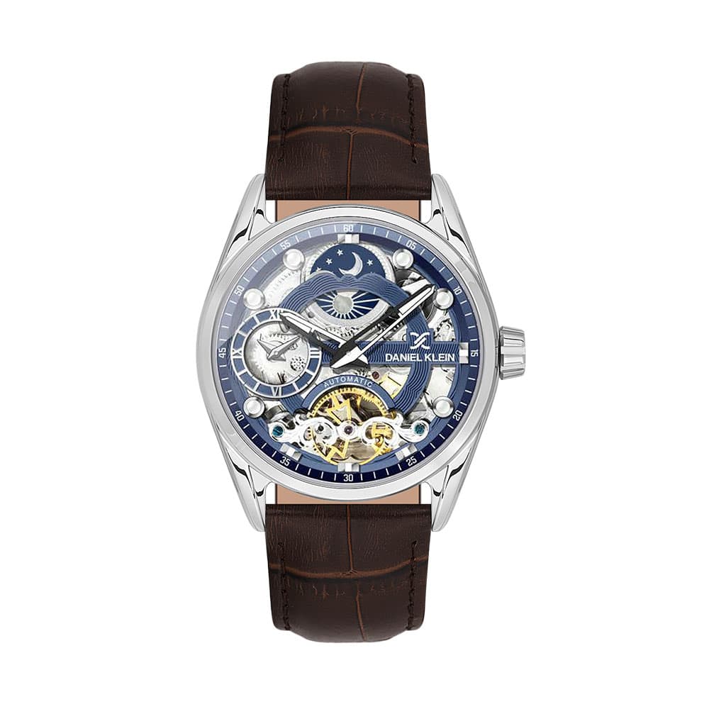 Daniel Klein Skeleton - Ceas Barbatesc Automatic Cafeniu DK.1.13856.3