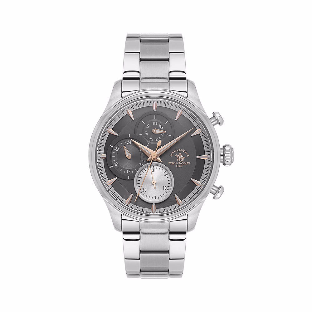 Santa Barbara Polo Legend - Ceas Barbatesc Quartz Argintiu SB.4.10023.4