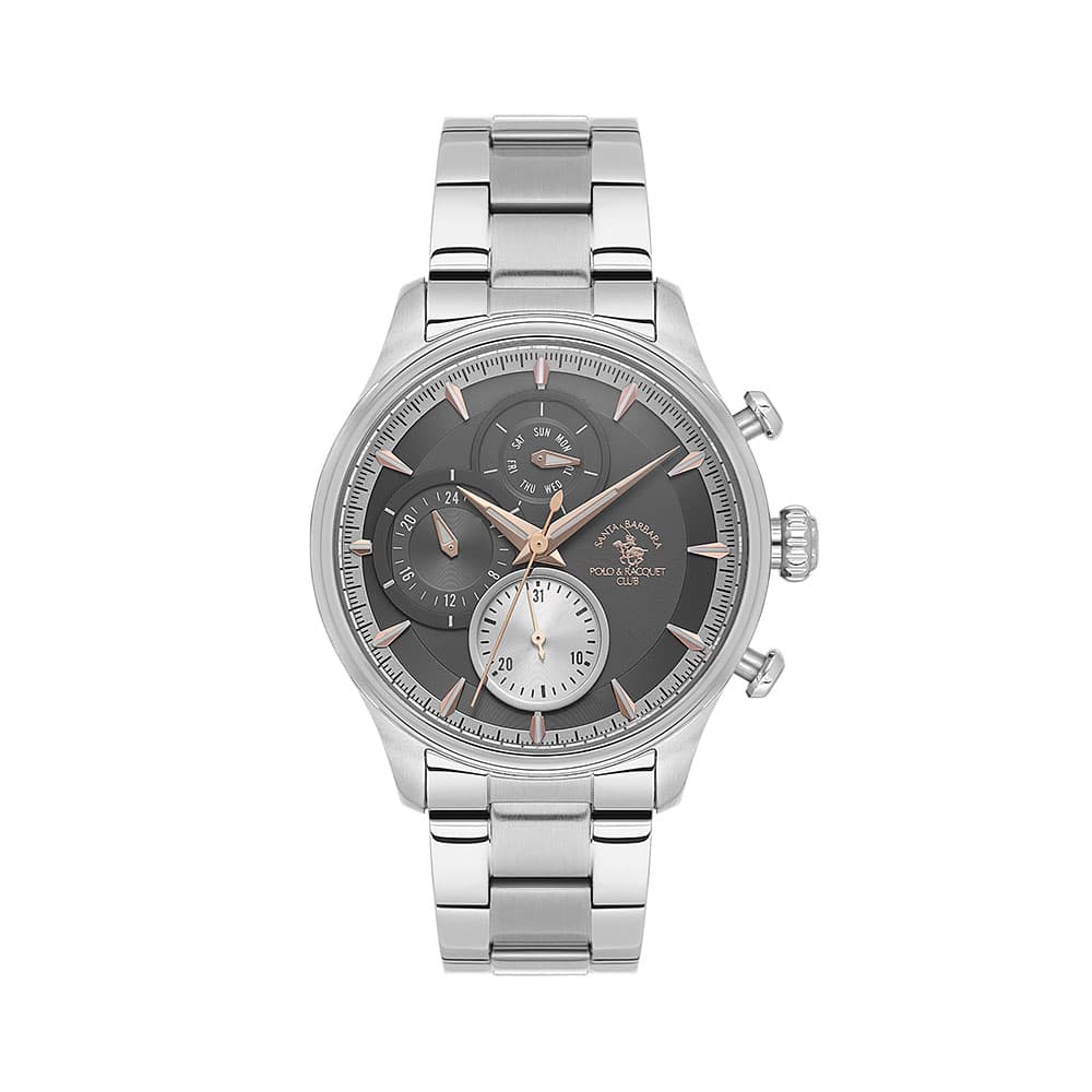 Santa Barbara Polo Legend - Ceas Barbatesc Quartz Argintiu SB.4.10023.4