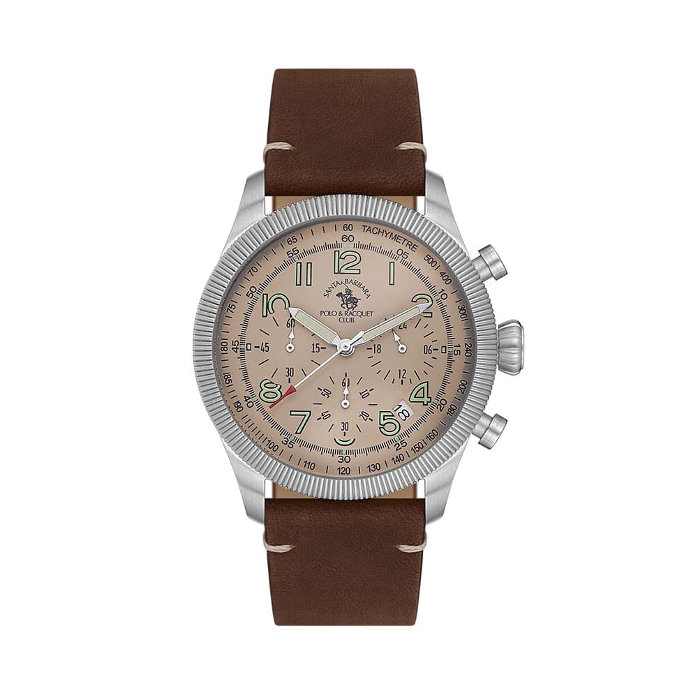 Santa Barbara Polo Legend - Ceas Barbatesc Quartz Cafeniu SB.8.10008.1
