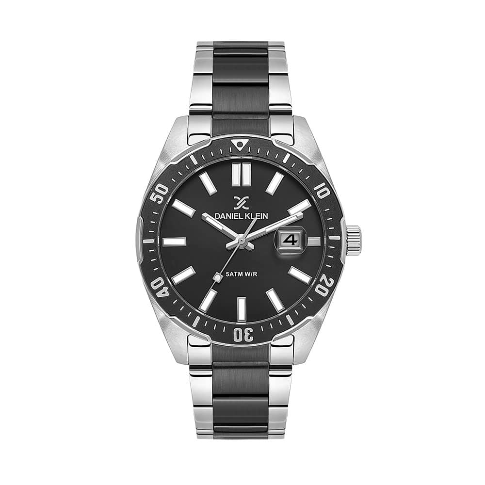 Daniel Klein Premium - Ceas Barbatesc Quartz Argintiu DK.1.14195-4