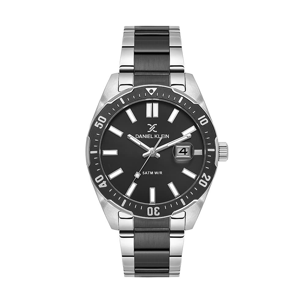 Daniel Klein Premium - Ceas Barbatesc Quartz Argintiu DK.1.14195-4