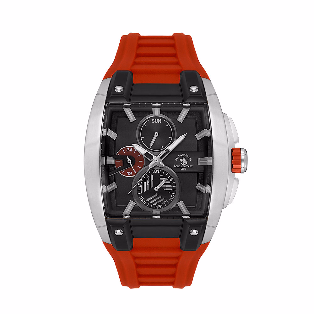 Santa Barbara Polo Prive - Ceas Barbatesc Quartz Rosu SB.7.10002.2