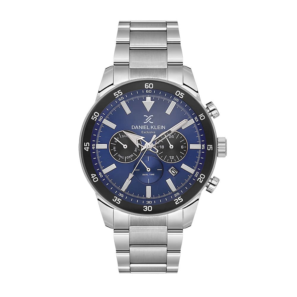 Daniel Klein Exclusive - Ceas Barbatesc Quartz Argintiu DK.1.14256-2