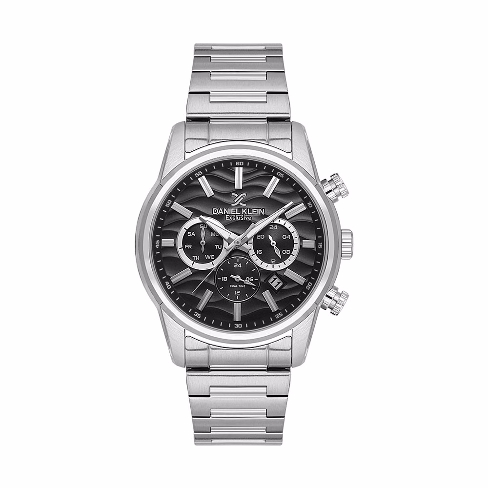 Daniel Klein Exclusive - Ceas Barbatesc Quartz Argintiu DK.1.14062.1