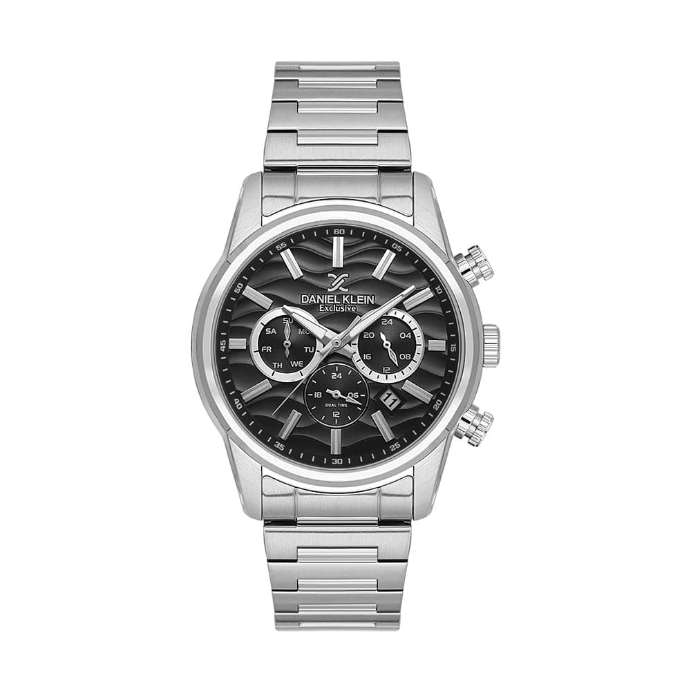 Daniel Klein Exclusive - Ceas Barbatesc Quartz Argintiu DK.1.14062.1