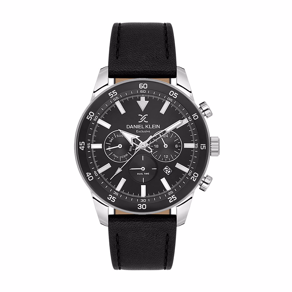 Daniel Klein Exclusive - Ceas Barbatesc Quartz Negru DK.1.14255-1