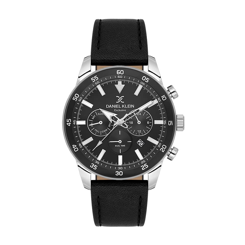 Daniel Klein Exclusive - Ceas Barbatesc Quartz Negru DK.1.14255-1