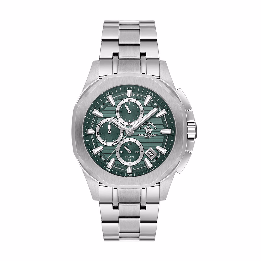 Santa Barbara Polo Legend - Ceas Barbatesc Quartz Argintiu SB.1.10608.4