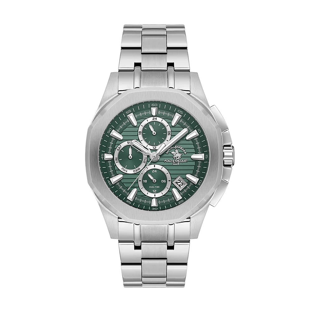 Santa Barbara Polo Legend - Ceas Barbatesc Quartz Argintiu SB.1.10608.4