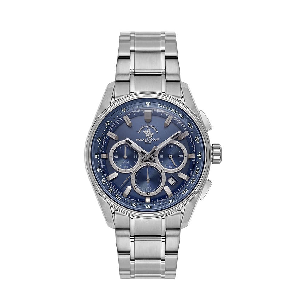 Santa Barbara Polo Legend - Ceas Barbatesc Quartz Argintiu SB.1.10634.3