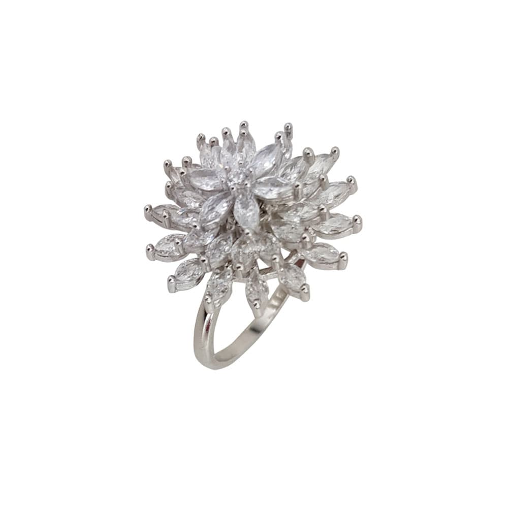 Inel argint elegant floare Thia marimea 59