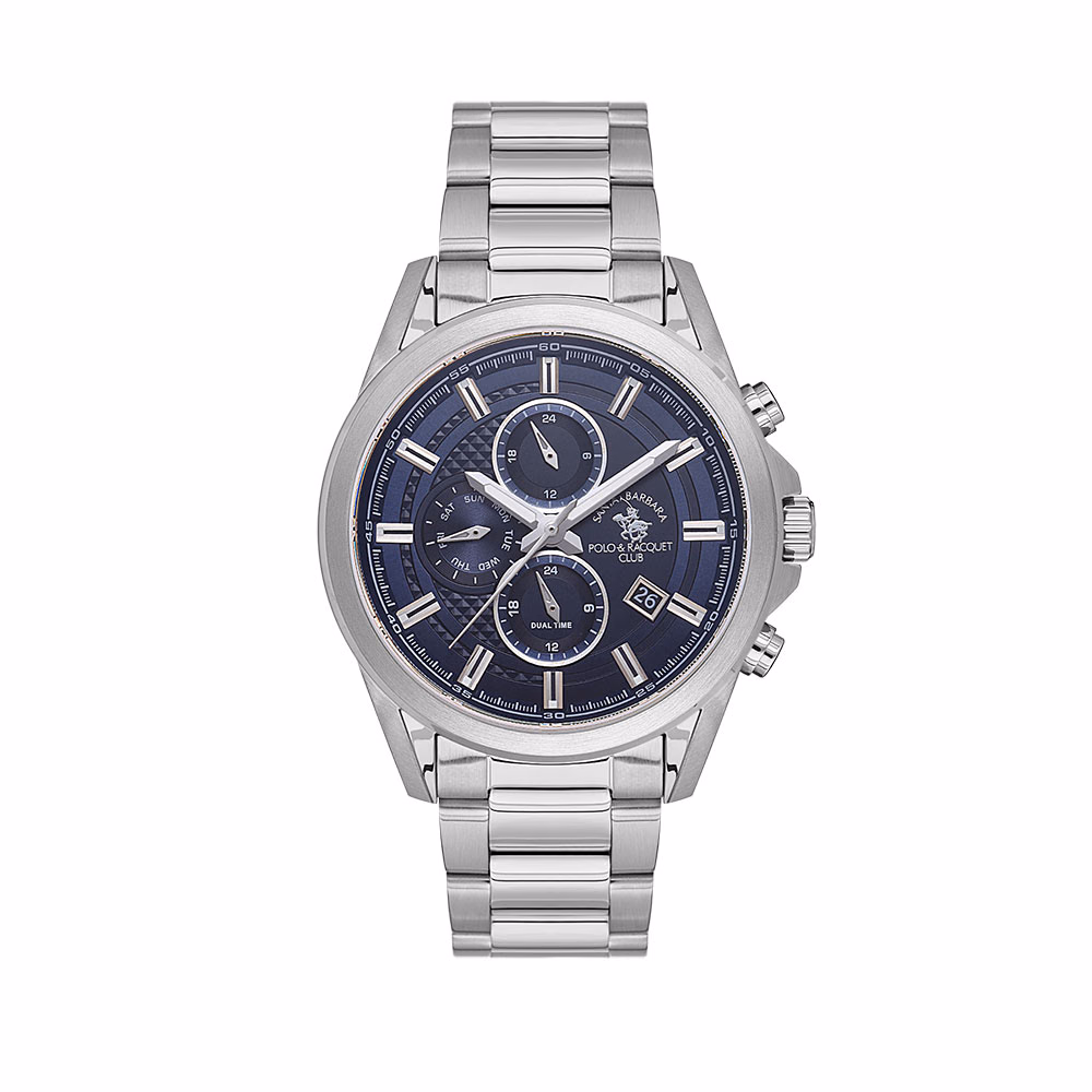Santa Barbara Polo Legend - Ceas Barbatesc Quartz Argintiu SB.1.10675-2