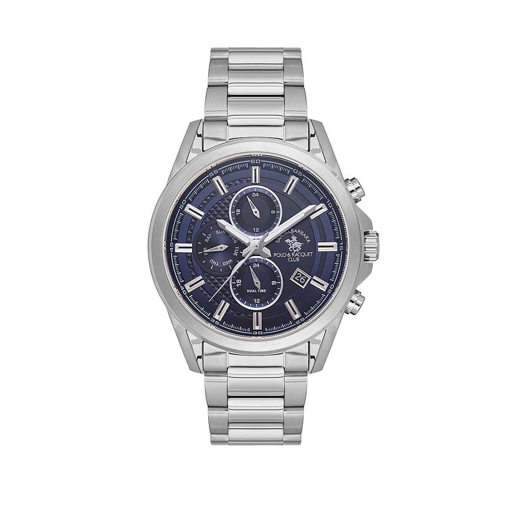 Santa Barbara Polo Legend - Ceas Barbatesc Quartz Argintiu SB.1.10675-2