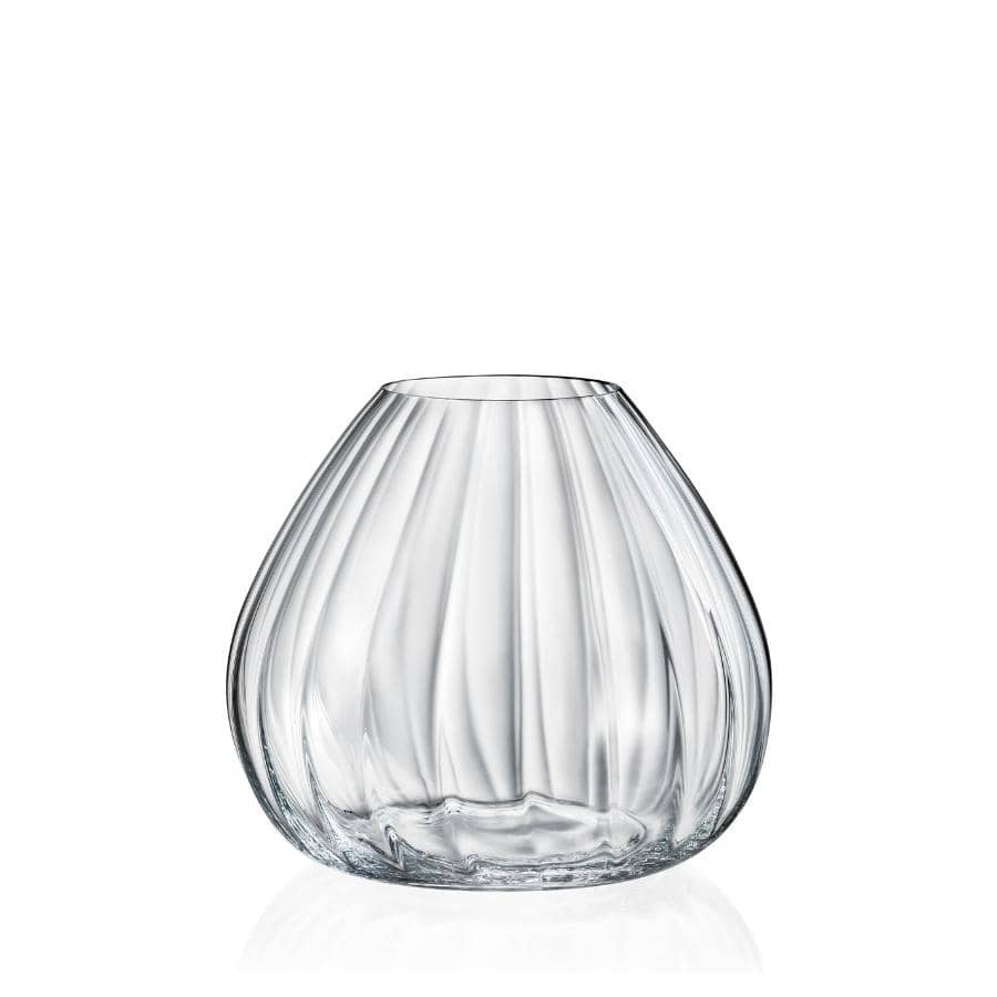 WATERFALL Vaza sticla cristalina 18.5 cm