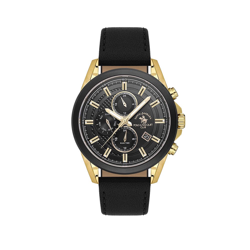 Santa Barbara Polo Legend - Ceas Barbatesc Quartz Negru SB.1.10676-5