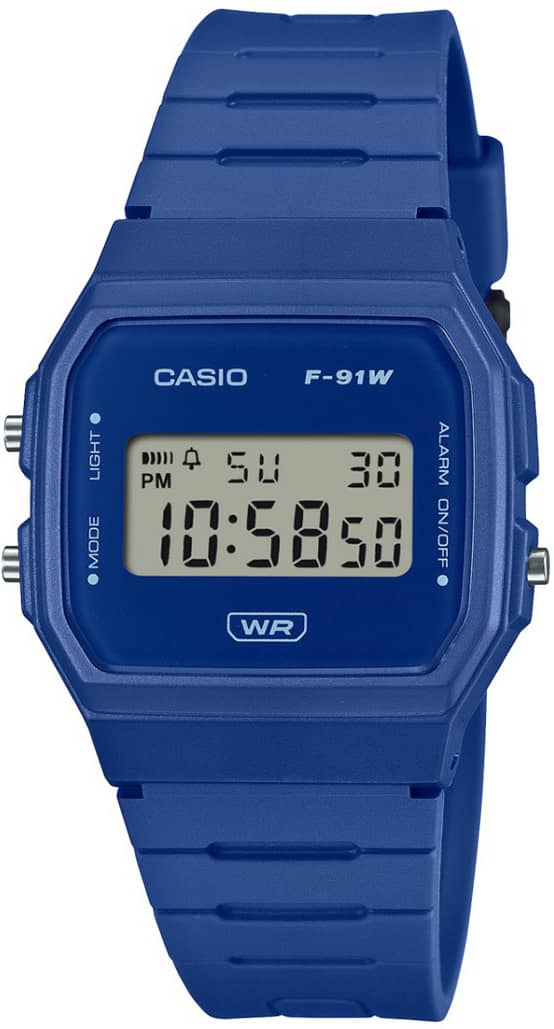 Дигитален часовник Casio - F-91WB-2A1EF