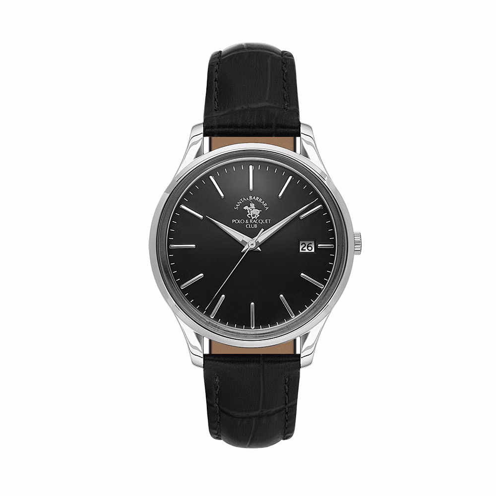 Santa Barbara Polo Noble - Ceas Barbatesc Quartz Negru SB.8.10011-2